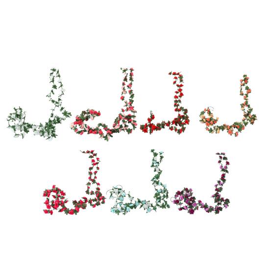 2 Pcs Rose Garlands Artificial Rose Vines Faux Flower Garlands