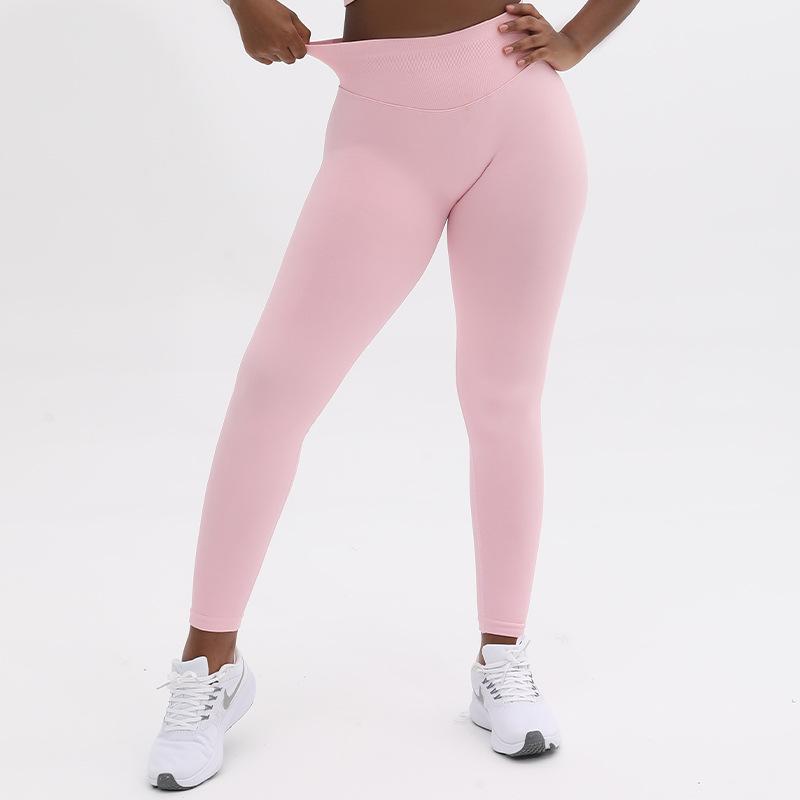 

Жіночі безшовні штани для йоги з низькою посадкою Jenny на 20 кольорів з плісированою талією та дизайном, що піднімає стегна XS