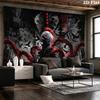 Ken kaneki anime Wall Tapestry Aesthetic Wall Hanging Printed Fabric Blanket Decorative Tapestries for Bedroom Living Room Home Decor