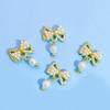 10Pcs Nail Ornaments Shiny Visual Effect Fade-Resistant Bright Color Rust-proof Wide Application Decorative DIY Bow-knot