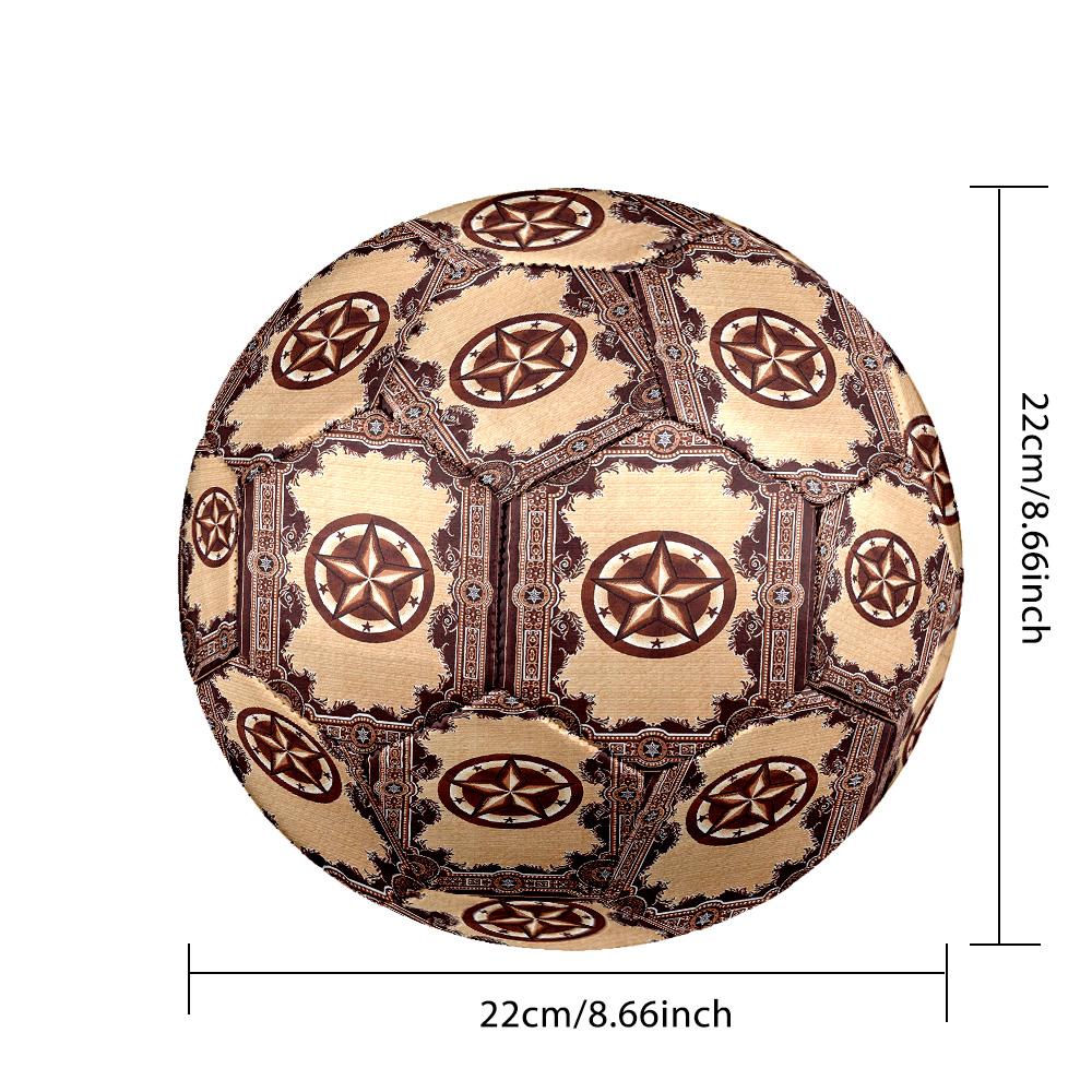 Western Texas Star Indoor Soccer Ball Size 5 Colorful All Ages Machine Stitched PVC Competition Ready Durable High-Bounce
