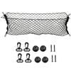 Car Trunk Nylon Mesh Elastic Storage Organizer Rear Cargo Luggage  90x30CM/40x110CM Net Holder With 4 Plastic Hooks Pockets
