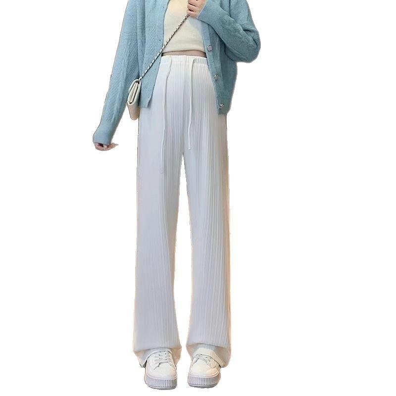 Summer Wear New Models Without Support and Belly, Casual Straight Wide-leg Trousers, Spring and Autumn