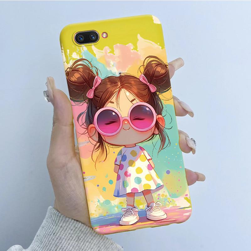 For OPPO A3S Phone Case OPPOA3S Butterfly Flower Girls Design Soft Silicone TPU Back Housing for OPPO A12E A5 AX5 A 3S Covers