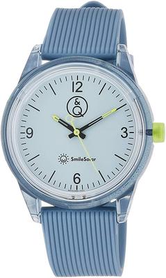 Citizen Smile Solar Analog Watch with Urethane Q&Q Strap, Blue, RP10-005