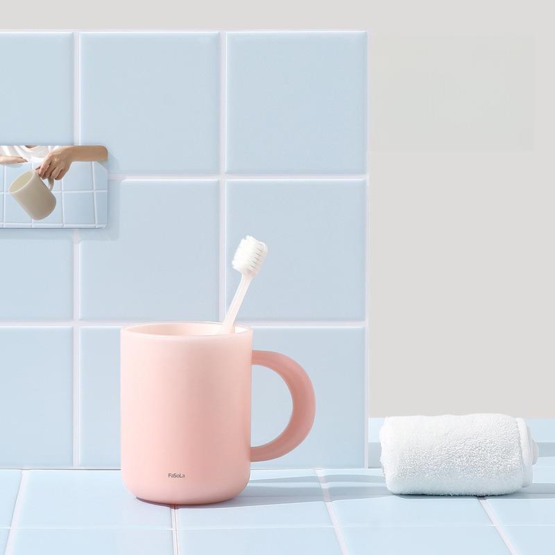 Toothbrush Cup High Temperature Resistant Large Capacity Dormitory Washing Cup Household Couple Simple Mouthwash Cup