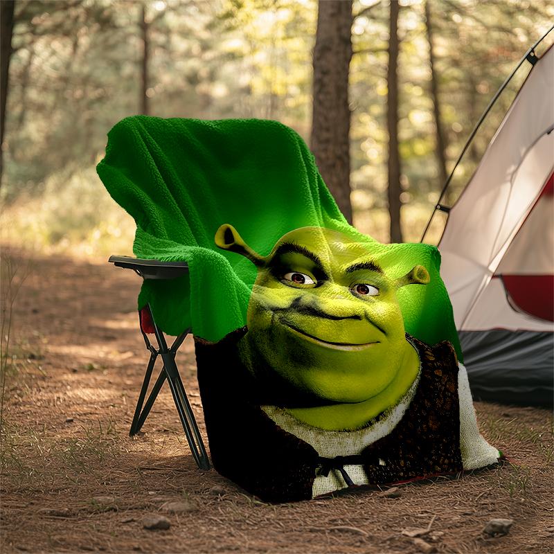 Coperta Stampata a Tema Shrek - Perfetta per Divano, Letto, Viaggio e Uso all'Aperto | Lavabile in Lavatrice, Accogliente e Durevole.