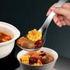 1PC Spoon Stainless Steel Deepened Spoon Household Soup with Hook Porridge Large Tableware Household Goods