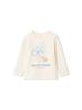 Washing Animal Long PBCT261482 OWHT 80 [BABY] One-Point T-Shirt