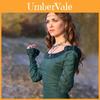 Vestido Renascentista Feminino Vintage Medieval Fantasia Cosplay Vestido de Princesa Gótico