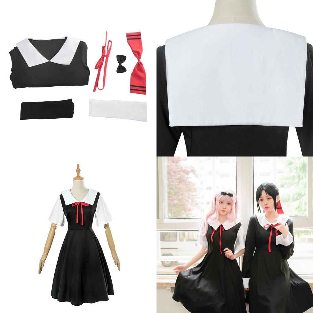 Kaguya Sama Love Is War Fujiwara Chika Shinomiya Kaguya Cosplay Costume Uniform With Polyester Fabric For Anime Fans