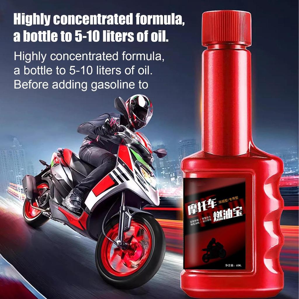 Catalytic Converter , Catalyzer Cleaning Agent for Sludge Removal, Multi-functional Carbon Remover Engine Performance Improver, 60ml for Motorcycles