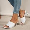 2025 New Mesh High Heels Sandals Women Slip on Trend Trend Sexy Elegant Sandals Women Comfortable Designer Shoes Women