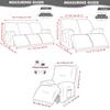 1/2/3-zits Poolvlies Relaxfauteuil Bankhoes Elastische Spandex Gespleten Fauteuil Overtrekken All-inclusive Stoelhoezen voor Huisdecoratie