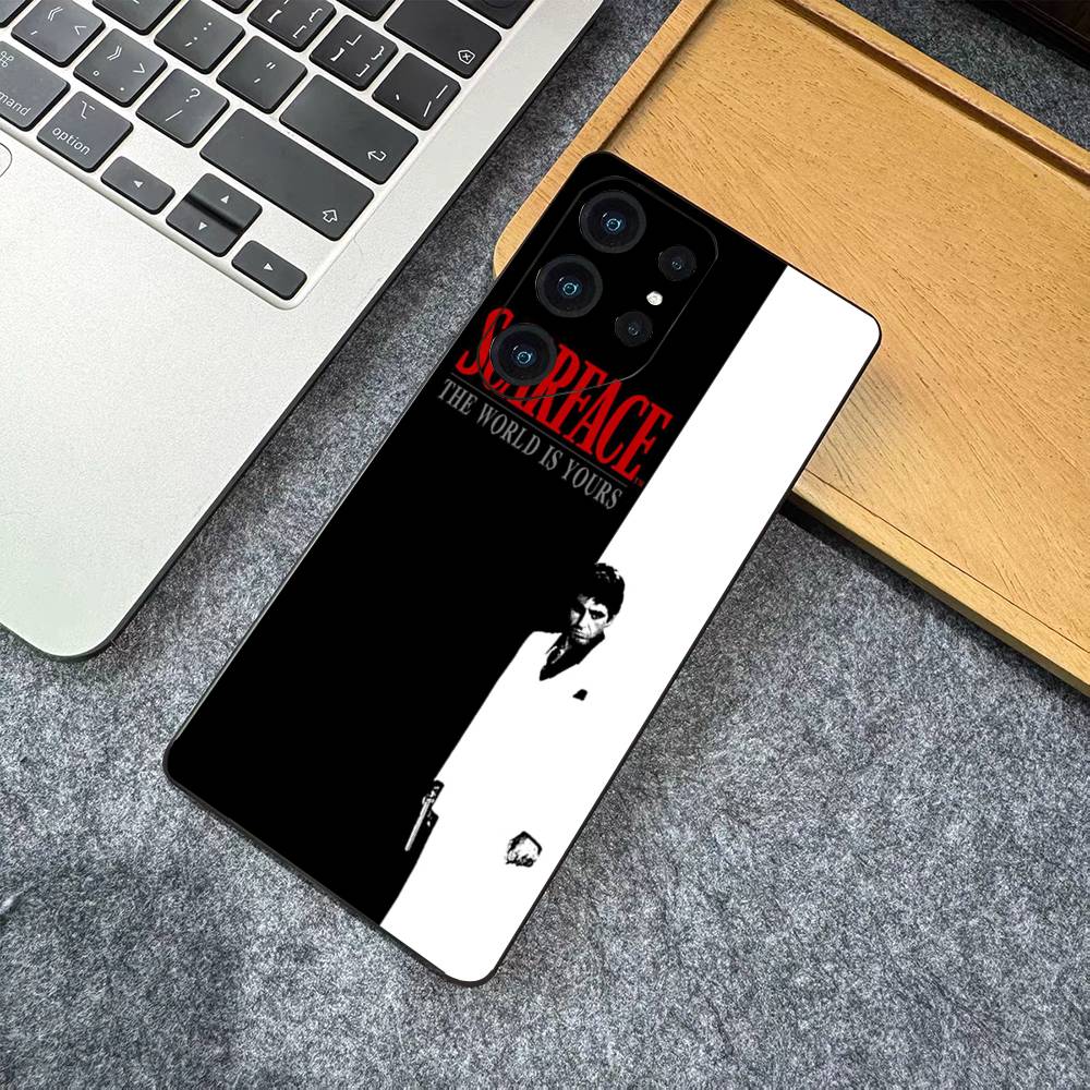 

Classic S-Scarface Film Tony Phone Case For Samsung S 24 fe 25 Ultra plus 20 lite 21 30 22 23 24 22 Ultra 5G Fundas Samsung S21Ultra