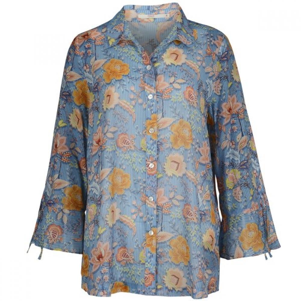 

Oilily Pattern Blouse Owaskbl024 Sky Blue (50)/40977)