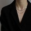 Clavicle Chain Double Layer Chain Elegant Women Jewelry Accessories Korean Style Necklace  Party