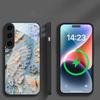 Oil Painting Butterfly Suitable for Samsung Galaxy S26 Ultra S20 FE S21 S22+ 23 Plus S24 Ultra 25 Edge Black Glass Phone Casee