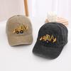 Children's Washable Excavator Cartoon Baseball Cap - Spring/autumn, Boys' Girls' Retro Baseball Cap