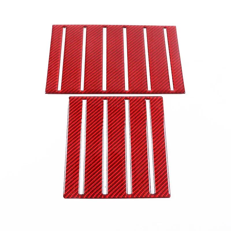For Toyota Tundra 22-24 soft carbon fiber car styling Car central control handrail groove pad sticker car interior accessories красный
