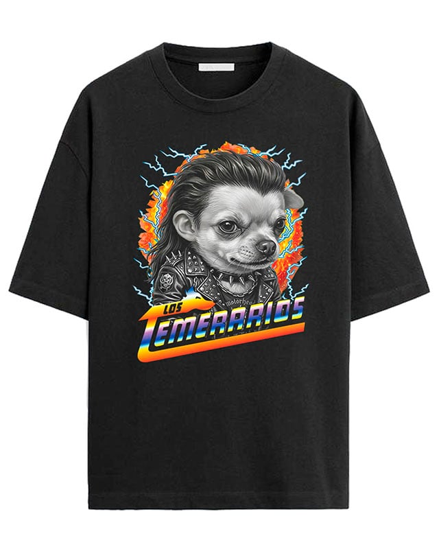 

PERRITO LOS TEMERARIOS T-shirt Men Women Casual Cotton Street Hip Hop Oversized Y2k Short Sleeve Female Male Clothing - Men s... S разноцветный