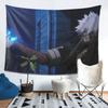 My Hero Academia Dabi Anime Manga MHA Blueflame Tapestry Wall Hanging Aesthetic Home Decor Tapestries for Living Room Bedroom