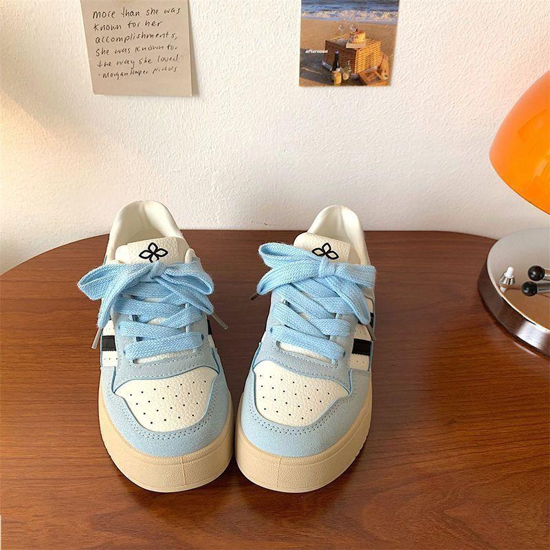 Casual niche board shoes women's 2025 autumn versatile retro Hong Kong style ins tide college style sports shoes platform