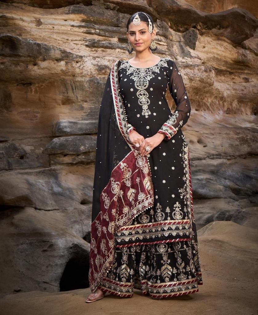 Indian Pakistani Kurta Pant Dupatta Set Bollywood Top Tunic Salwar Kameez Kurti Salwar Suit