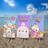 Cute M-molangs Microfiber Printed Beach Towel Mountain Climbing Yoga Beach Swimming Running Absorbent Soft Towel