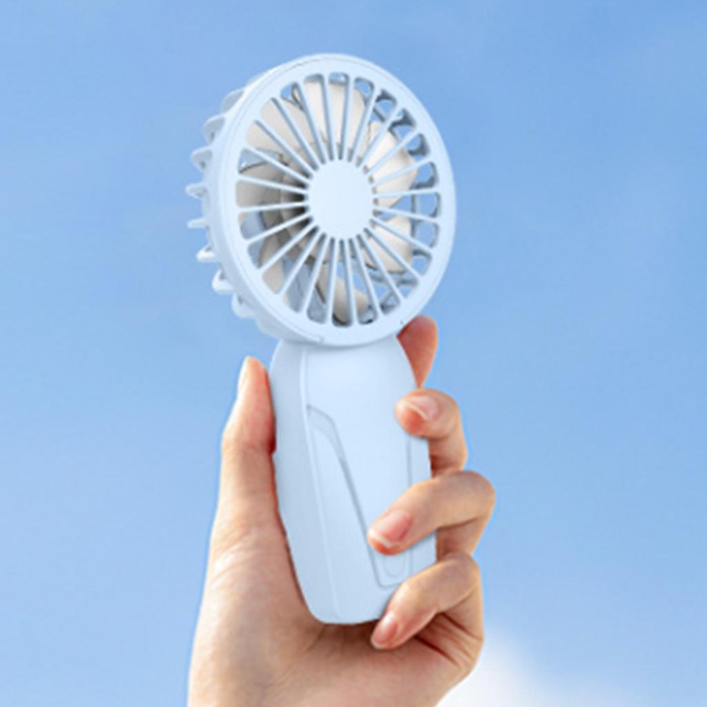 Handventilator 600mAh Akku Tragbarer Handventilator Batteriebetrieben mit 3 Geschwindigkeiten für Reisen im Freien