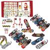 Finger Skateboard Christmas Advent Calendar 24 Days Countdown Calendar Finger Skateboard Toys Set Surprise Blind Box For Kids