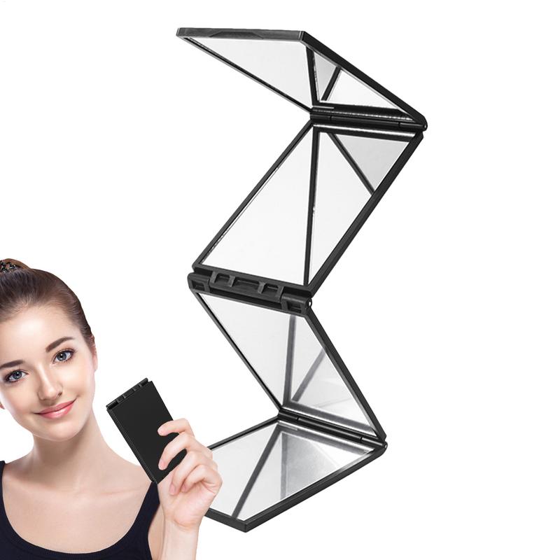 4 Way Mirror Multi Angle Desktop Portable Foldable Makeup Mirror For Self Hair Cutting Glass Makeup Mirror Beauty Tools