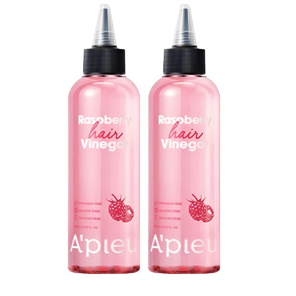 A’PIEU Raspberry Hair Vinegar Scalp Care Shine Hair Rinse Treatment 200ml x2