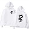 Men Dragon Printed Hoodie Autumn Winter Men Clothing Casual Harajuku Long Sleeve O-Neck Fleece Pullover Sweatshirts