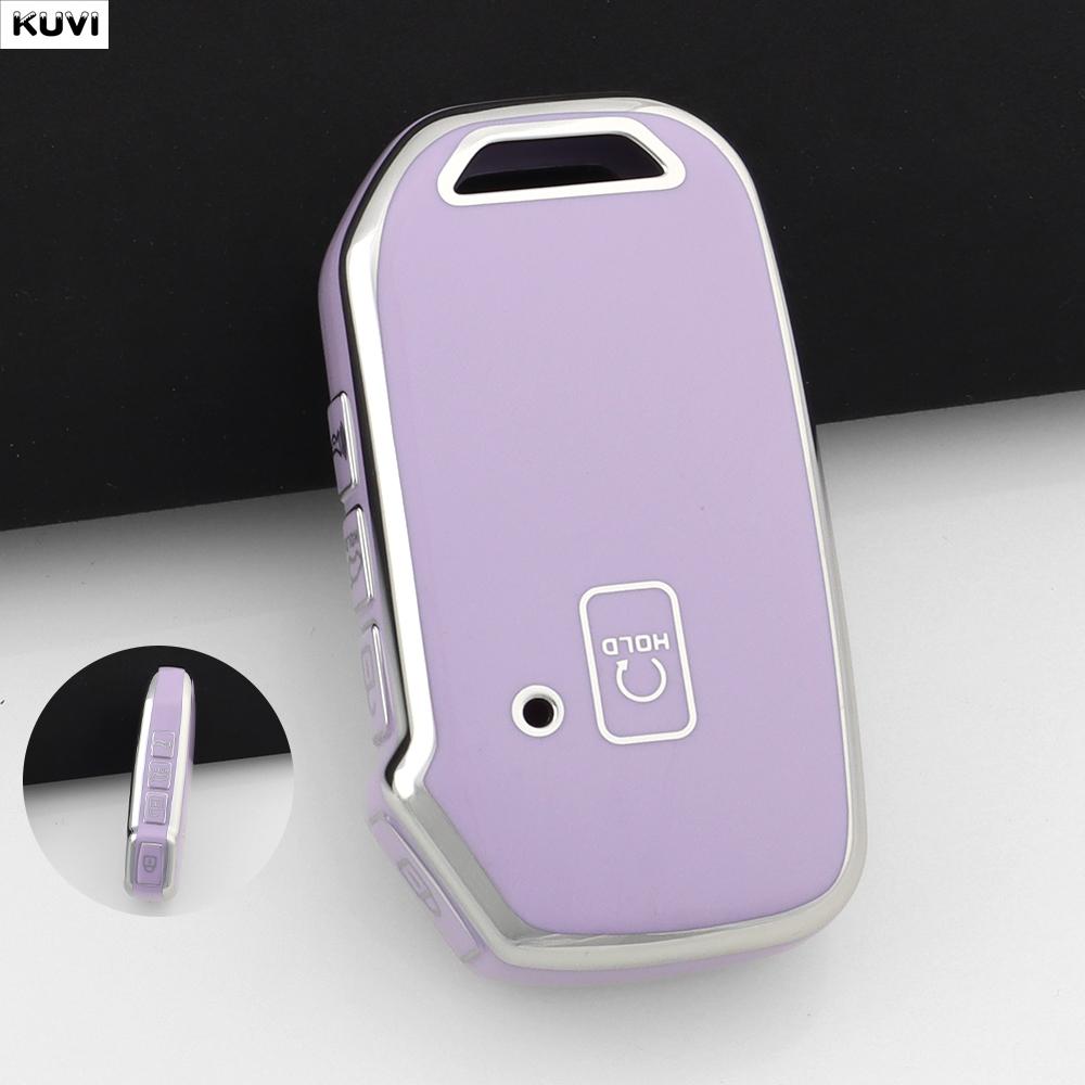 Tpu Car Remote Holder Fob Keychian Case Cover For Kia Telluride Sx Sportage R K5 Gt Line Seltos Accessories