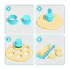 6/12Pcs Cake Pop Mold Set with Tray Heart Square Cloud Oval Round Shapes Cake Molds Food-Grade Plastic Baking Tool for Birthday Party
