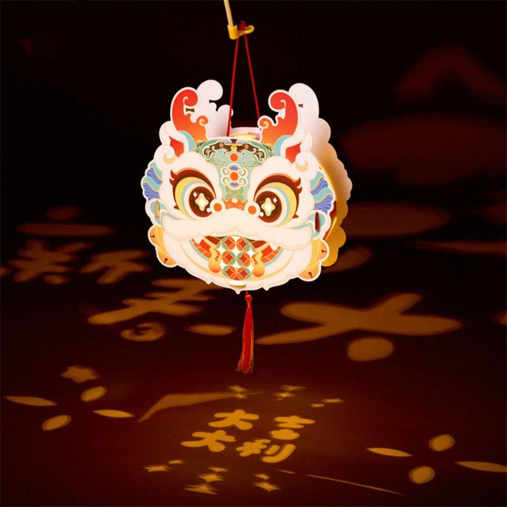 Handheld Spring Festival Dragon Lanterns Luminous Spring Festival Supplies  Kindergarten