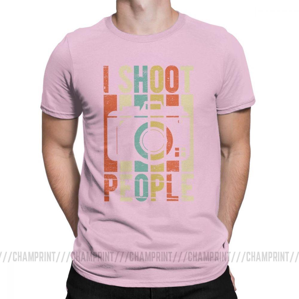 Men S Vintage Shoot People Photographer T Shirt Novelty 100 Cotton Tee Shirt Short Sleeve T