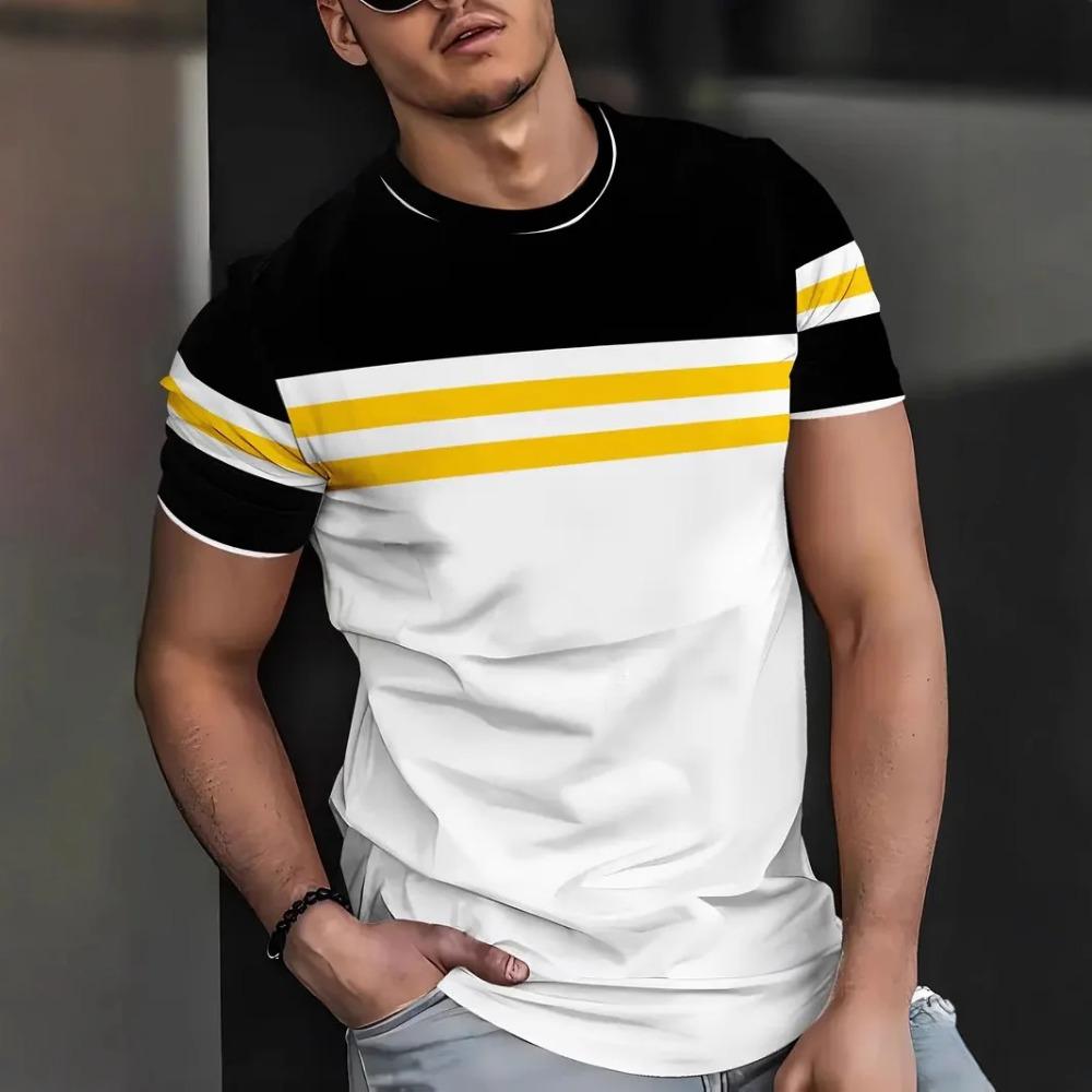 Loose Short Sleeved Summer Men's Clothing Retro Street Solid Color Top