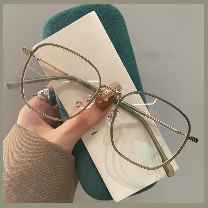 Fashion Trend Minus Diopter Myopia Glasses for Women Men Retro Square Frame Near-sighted Prescription Eyewear Diopter 0 TO -4.0