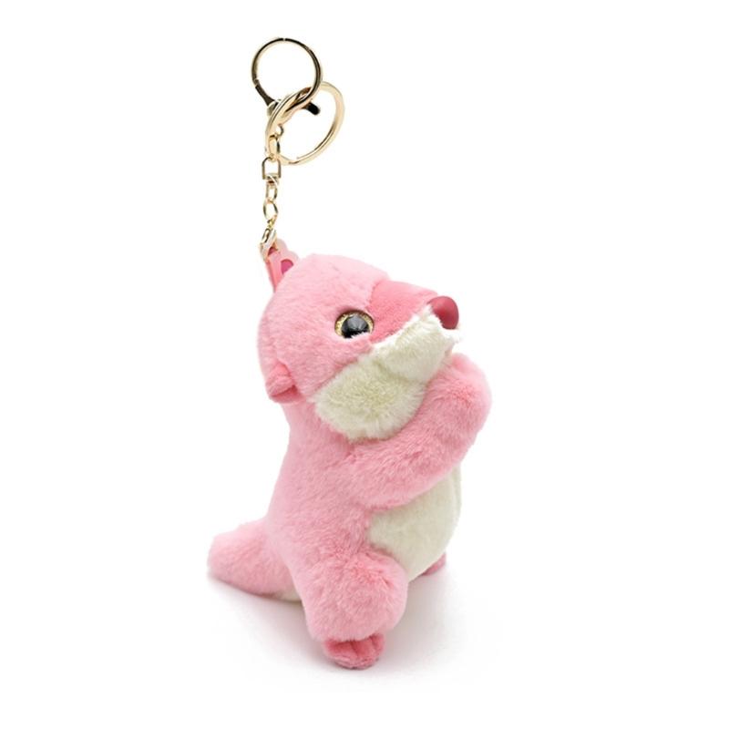 Plush Otters Pendant Keychain Accessory Comfortable Bag Charm Stylish Animal Charm Keyring Ornament for Women Girls