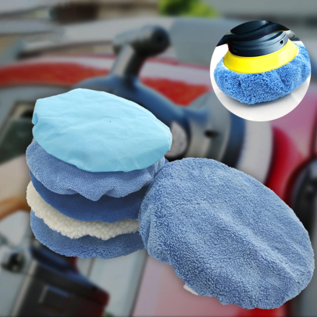Auto Polishing Cloth Reusable Round Colorful Flexible Replacement Automotive Vehicle Washing Buffing Cloths Dust Remover