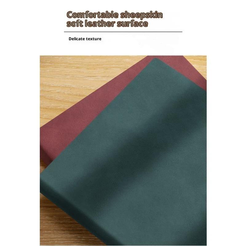 Vintage A5 Leather Notebook With Personalized Soft Cover - Perfect For Business Meetings And College Life