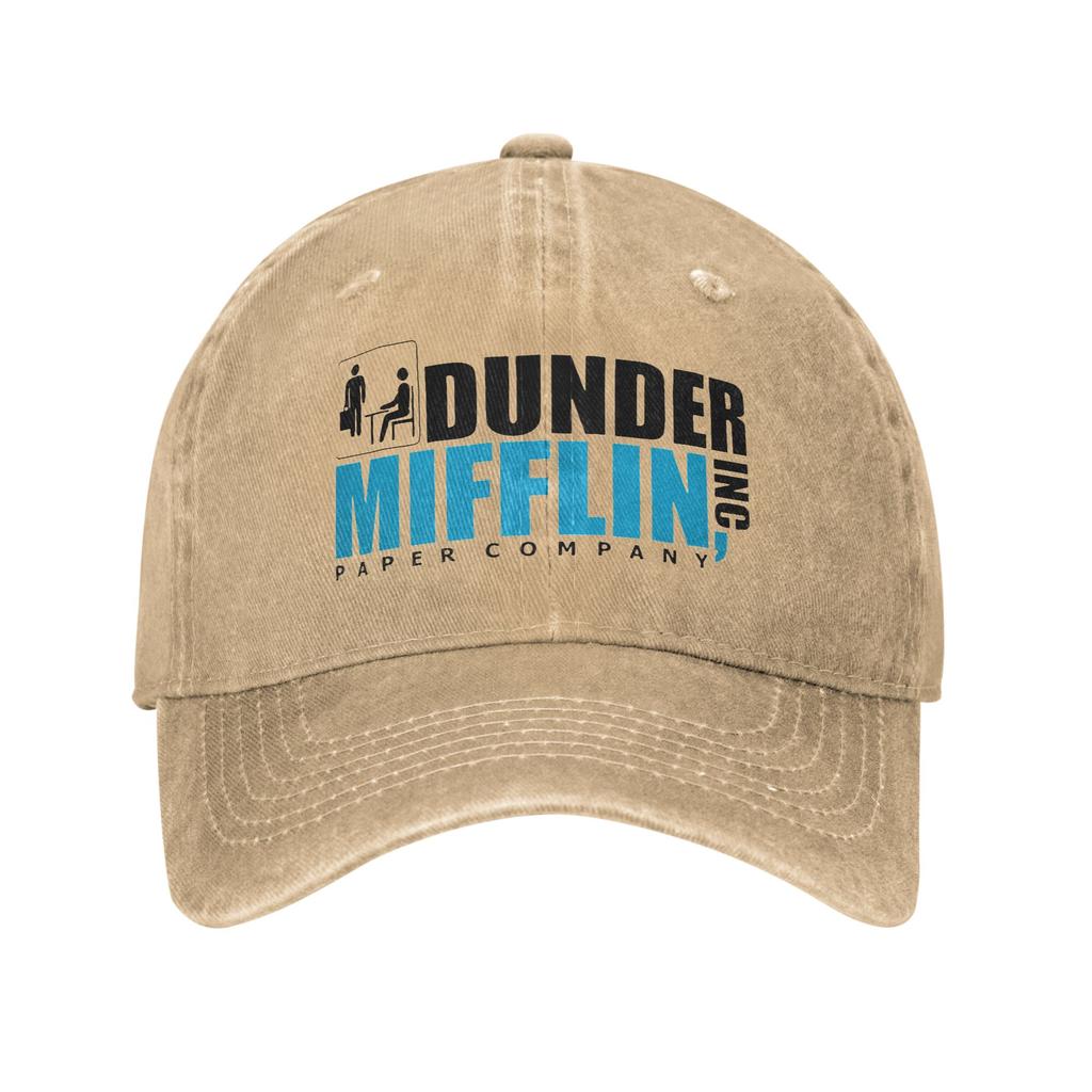 Include DUNDER MIFFLIN Baseball Cap Distressed Denim Washed The Office TV Show Snapback Cap Activities Adjustable Fit Caps Hat