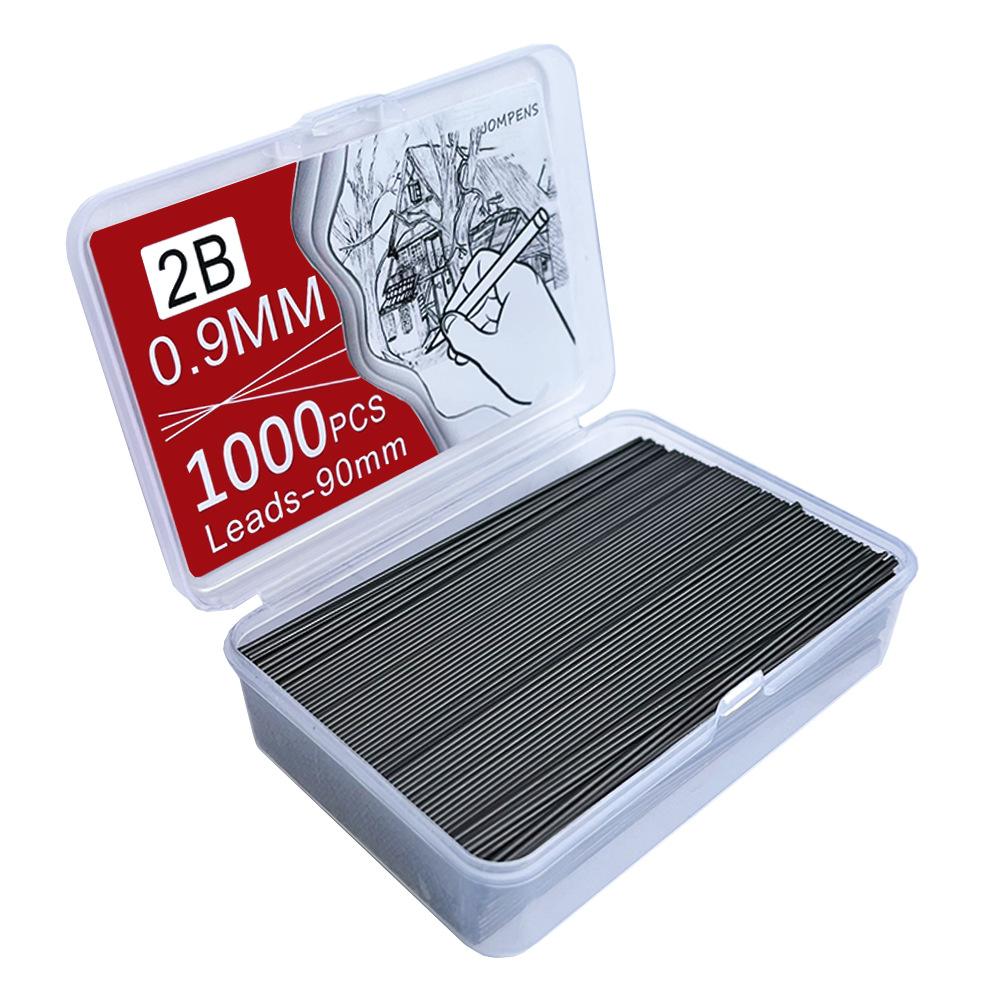 1000/250 Pieces Lead Refills,0.5/0.7/0.9/1.3/2.0 Mm HB,Break Resistant Mechanical Pencil Refills Office School Supplies