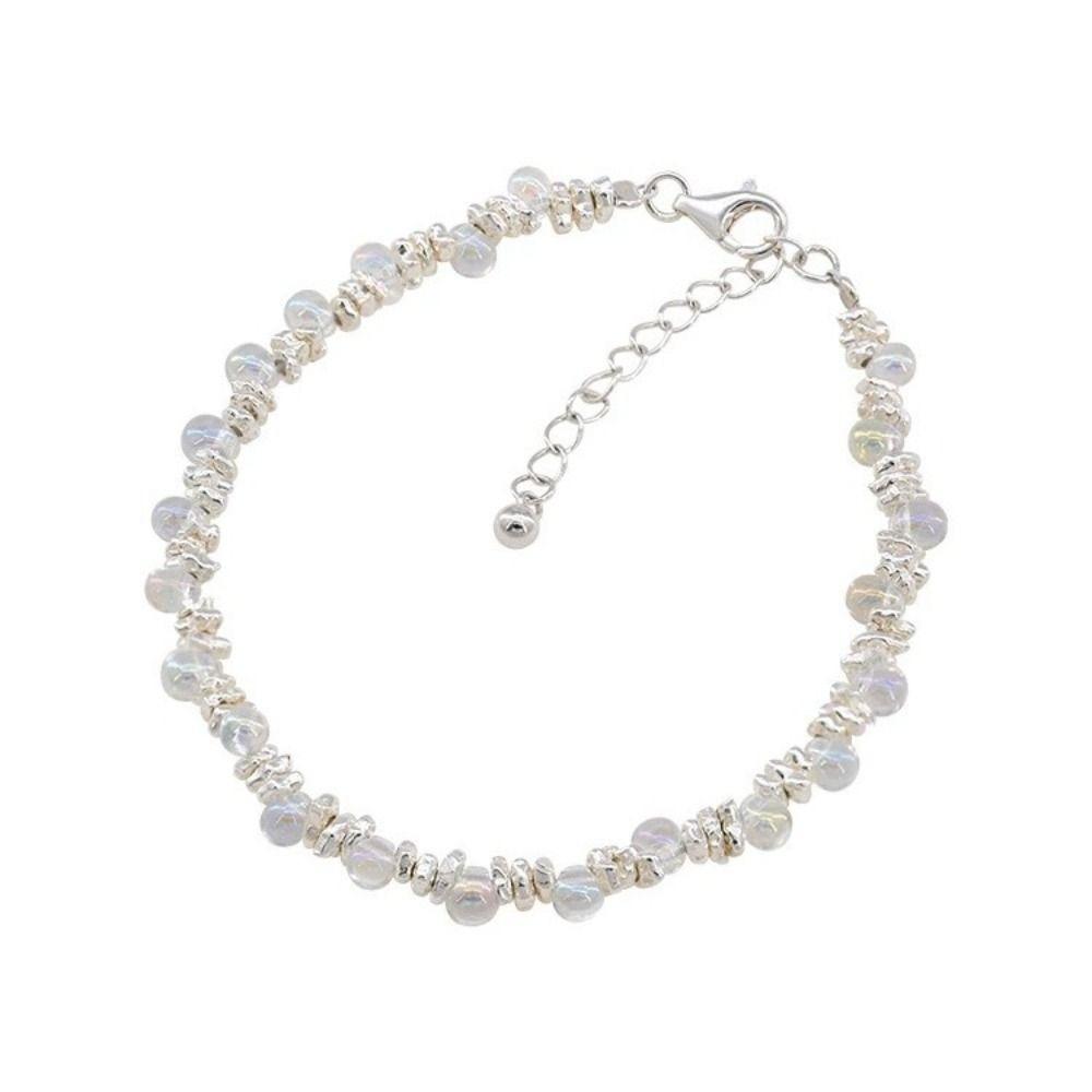 Waterproof Colorful Crystal Lucky Bracelet Jewelry Rainbow Candy Beads Bangle  Wedding Party Gift