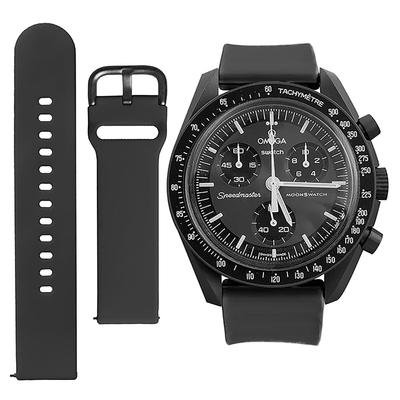 20mm Watch Band for and Easy Interchangeable Strap for and Unisex Watch Strap [Ylfcly] Omega, Swatch, Moonswatch, Speedmaster, Nato®/Silicone Omega,