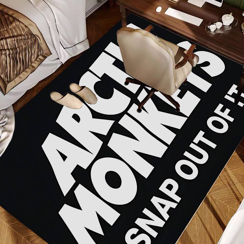 Vintage A-Arctic M-Monkeys Rock Band Room Mats Cheaper Anti-slip Modern Living Room Balcony Printed Welcome Rug
