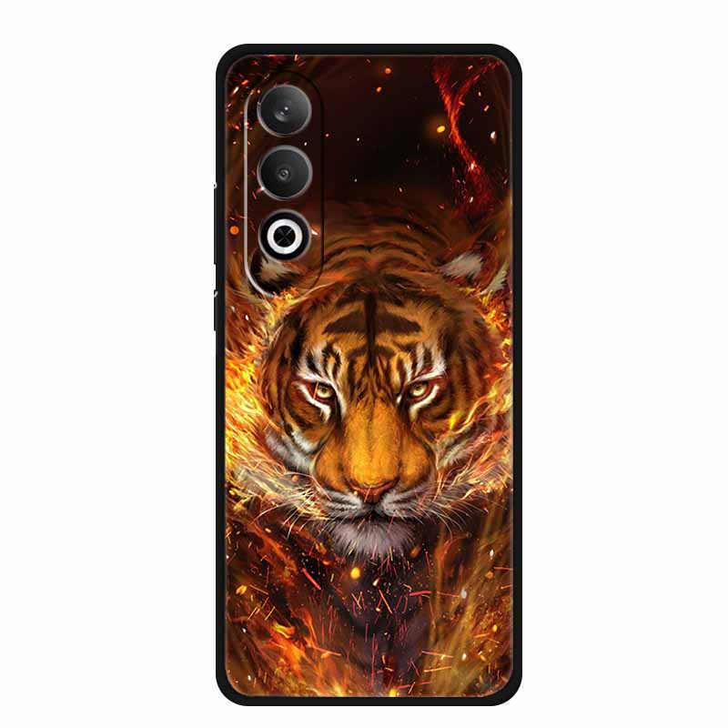 Für OnePlus Nord CE4 Hülle Weiche Schwarze Silikonhüllen Abdeckung für OnePlus Nord CE 4 5G Cartoon Tier Funda 6.7" 1+ Nord CE4 Abdeckung
