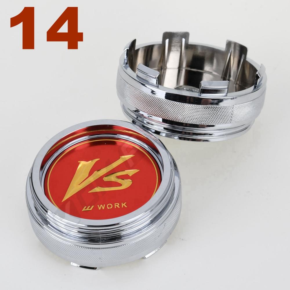 4PCS 61MM OD / 57.5MM ID Sport Rim Cap WORK EMOTION MEISTER VS Sticker Centre Cap Rim Wheel Cover Cap Hubcaps